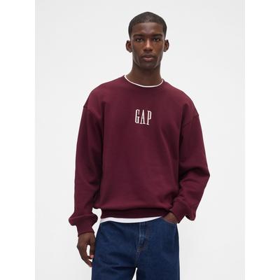 Gap Burgundy Red Oversized Heavyweight Logo Sweatshirt