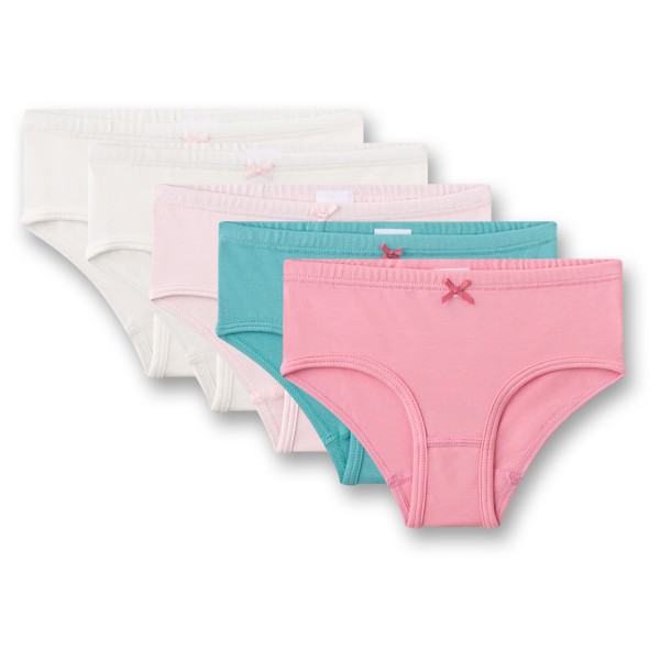 Sanetta - Kid's Set Hipslip 337222 5er Pack - Unterhose Gr 104 rosa/weiß