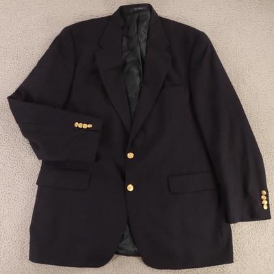 Ralph Lauren Suits & Blazers | Vintage Ralph Lauren Jacket Xl Xlt Blue 100% Wool Hopsack Blazer Sport Coat 46l | Color: Blue | Size: 46l