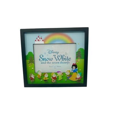 Disney Accents | Disney Snow White & The Seven Dwarfs Photo Frame Rainbow Scene & Black Frame | Color: Black | Size: 9" X 10" (Photo 5" X 7")