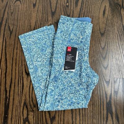 Under Armour Pants & Jumpsuits | Under Armour Capri Active Workout Athletic Compression Workout Legging Sz Xs Nwt | Color: Blue | Size: Xs