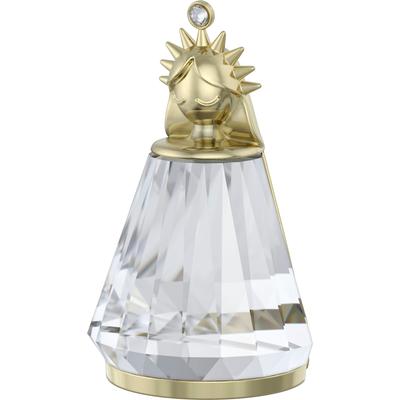 Dekofigur SWAROVSKI "Kristallfigur Sammelfigur Zodiac Jungfrau", gold (goldfarben, kristallweiß), Dekofiguren, B/H/T: 2,05cm x 4cm x 2,6cm, Sternzeichen Jungfrau, Swarovski Kristall, Metall, Swarovski Kristall, B:2,05cm H:4cm T:2,6cm Image