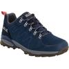 Wanderschuh JACK WOLFSKIN "REFUGIO TEXAPORE LOW W", Gr. 39, dunkelblau, grau, Leder, Textil, sportlich, Schuhe, Wasserdicht, Trekkingschuh