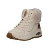 Schnürstiefelette SKECHERS "Skechers Stiefelette Lederimitat/Textil", Damen, Gr. 37, beige (hellbeige), Lederimitat, Textil, casual, Schuhe
