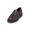 Loafer MARC O'POLO "aus hochwertigem Kalbleder", Damen, Gr. 36, schwarz aubergine rot, Obermaterial: 100% Leder (Rind), unifarben, Schuhe