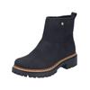 Stiefelette RIEKER "Rieker Stiefelette Lederimitat", Damen, Gr. 38, schwarz, Lederimitat, casual, Schuhe
