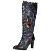 Schnürstiefel LAURA VITA "LAURA VITA Stiefel Leder/Textil", Damen, Gr. 42, schwarz, Leder, Textil, casual, Schuhe