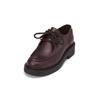 Schlupfboots MARC O'POLO "aus edlem Kalbleder", Damen, Gr. 41, schwarz aubergine rot, Obermaterial: 100% Leder (Rind), unifarben, Schuhe