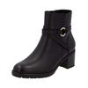 Stiefelette REMONTE "Remonte Stiefelette Leder", Damen, Gr. 37, schwarz (schwarz, schwarz), Leder, elegant, Schuhe