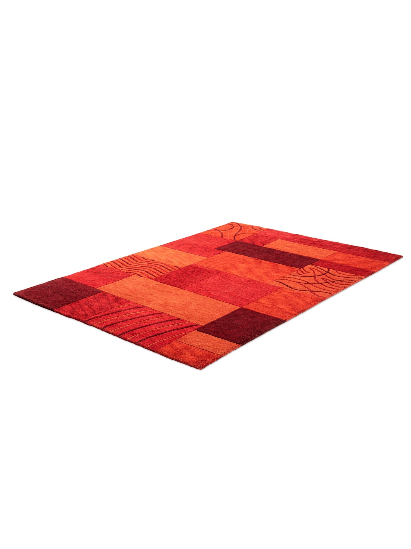 Teppich HEINE HOME Gr. 4, rot, B:120cm H:14mm L:180cm, Schurwolle, Wolle, Teppiche Image