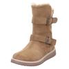 Winterstiefel SUPERFIT "LORA WMS: Mittel", Kinder, Gr. 39, beige, Veloursleder, unifarben, modisch, Schuhe, Snowboots mit wasserdichter GORE-TEX, Größenschablone zum Download