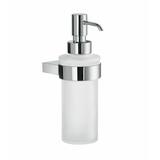 Smedbo Air Frosted Glass Soap Dispenser Metal in Gray | 7 H x 2.5 W x 3.5 D in | Wayfair AK369