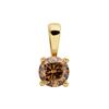Orolino Anhänger 585/- Gelbgold 1 Brill. 0,50ct. braun