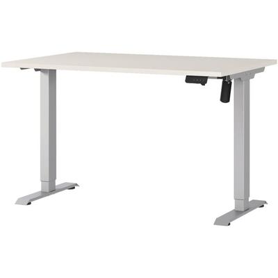 Germania-Werke Schreibtisch höhenverstellbar (elektrisch) »Boras« 120 cm Kaschmir/Silber, 120x119x80 cm Image
