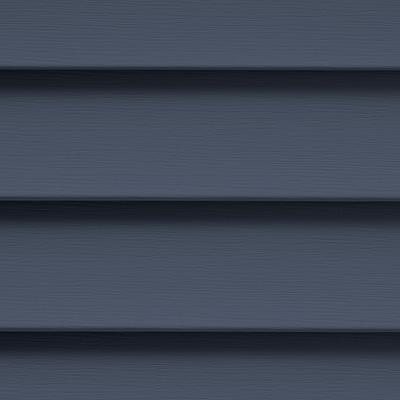 CertainTeed Restoration Classic Horizontal Vinyl Siding (2 Square) Double 4 Inch Clapboard - Woodgrain Finish - Midnight Blue - Single Box