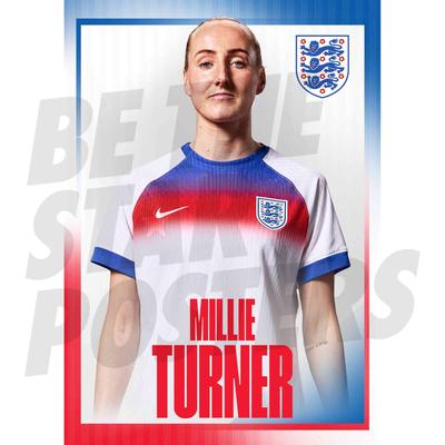 England Lionesses Millie Turner 25/26 Heim-Porträtfoto A3-Poster Image