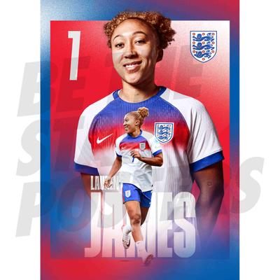 England Lionesses Lauren James 25/26 Heim-Action-Poster A2 Image