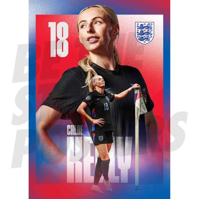 England Lionesses Chloe Kelly 25/26 Auswärtsspiel A2 Poster Image