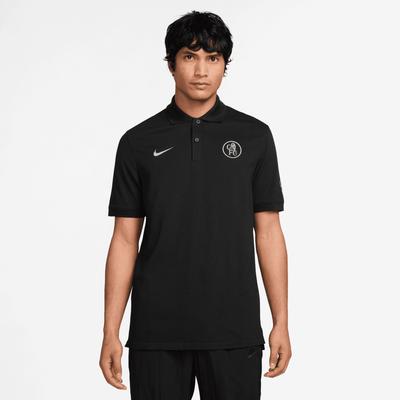 Chelsea Nike Dri-Fit Poloshirt – Schwarz Image