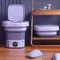 8L Small Folding Washing Machine Student Dormitory Underwear Socks Mini Cleaning Machine Portable Laundry Bucket Washing Machine