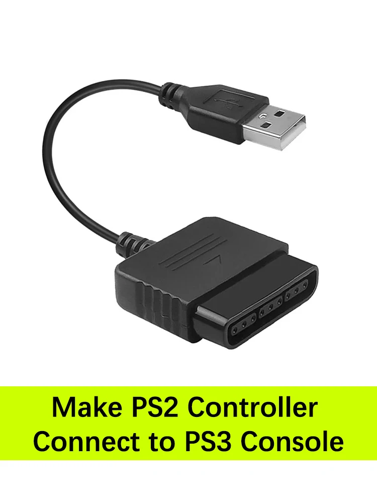 Controller-Adapter für PS2-Controller. Anschluss an die PS3-Konsole, PS2-Gamepads zum PC-Game-Player-Konverterkabel ohne Treiber