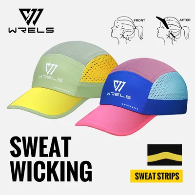 WRELS Sun Hats UV Protection Dry Quickly Hollow Top Sun Hat Summer Packable Visor Outdoor Sport Sun Protection Hat For Tennis