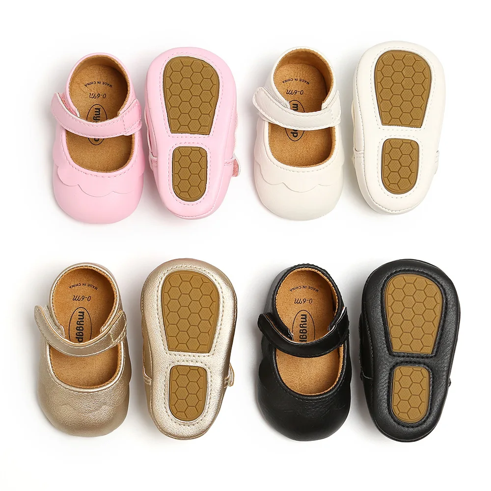 Frühlingsstil 0-1 Jahre altes Baby Prinzessin Schuhe weiche Sohlen Wanderschuhe Babyschuhe süße kleine Baby Mary Jane Schuhe