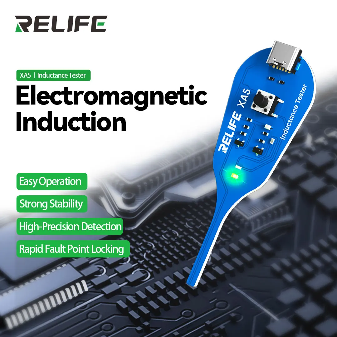 RELIFE XA5 Induktivitätstester Elektromagnetisches berührungsloses Fehlerkennungswerkzeug für Telefone PCB Motherboard Reparaturdiagnose Image