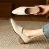 Neue Frühjahr/Sommer Frauen Pumpen Schafe Leder Frauen Schuhe Spitz Blockabsatz Loafers Echtes Leder Schuhe für Frauen handgefertigt