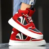 Herbst Rot Herren High-top Turnschuhe Mode Sport Skateboard Schuhe Männer Streetwear Plattform Designer Schuhe Mann zapatillas hombre