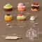 1/12 casa delle bambole in miniatura torta al caffè modello da dessert Set accessori da cucina per la decorazione della casa delle bambole bambini giochi di imitazione giocattoli regalo