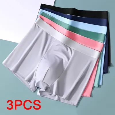 3PCS Große Größe Unterwäsche Männer Boxer Atmungsaktive Weiche männer Boxer Briefs Sportliche Boxer männer Platz Höschen Shorts sexy Unerderwear
