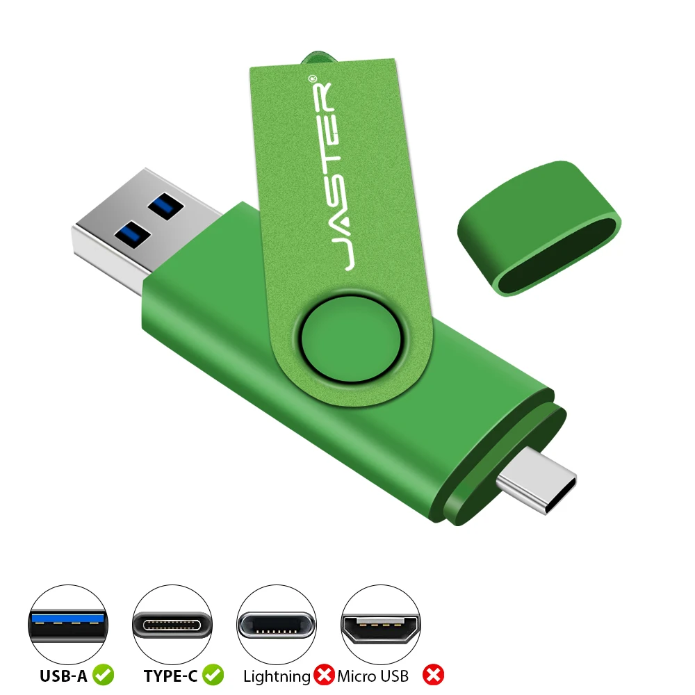 Pendrive Typ C OTG USB-Flash-Laufwerk 128 GB 64 GB 32 GB 16 GB 8 GB 4 GB USB-Speicherstick Pendrive High Speed für Typ-C-Geräte Image