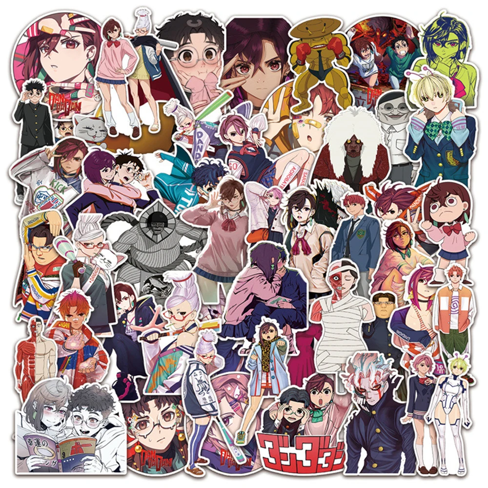 10/30/50 Stück coole Anime-Dandadan-Aufkleber, Abziehbilder, DIY, Laptop, Skateboard, Telefon, Auto, Koffer, Kühlschrank, coole wasserdichte Aufkleber, Kinderspielzeug Image