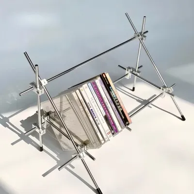 Elegant CD Display Stand Record Storage Rack Morden Aesthetic CD Storage Holrdes Rack Discs Shelves Furniture Decoration
