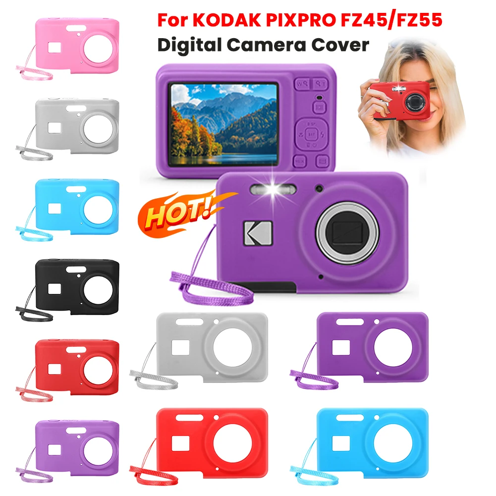 Für KODAK PIXPRO FZ45/FZ55 Digitalkamera-Abdeckung mit Lanyard Slim Fit Kameratasche Leichte Kameratasche Kamerazubehör Image