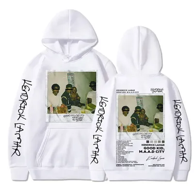 Kendrick Lamar Good Kid men's hoodie Hip-Hop music album cover Hoodie Casual fashion streetwear