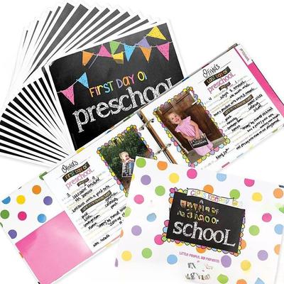 Easiest School Days Memory Album First and Last Day of School Memory Book Photo Album for Kids School Keepsake Organizer