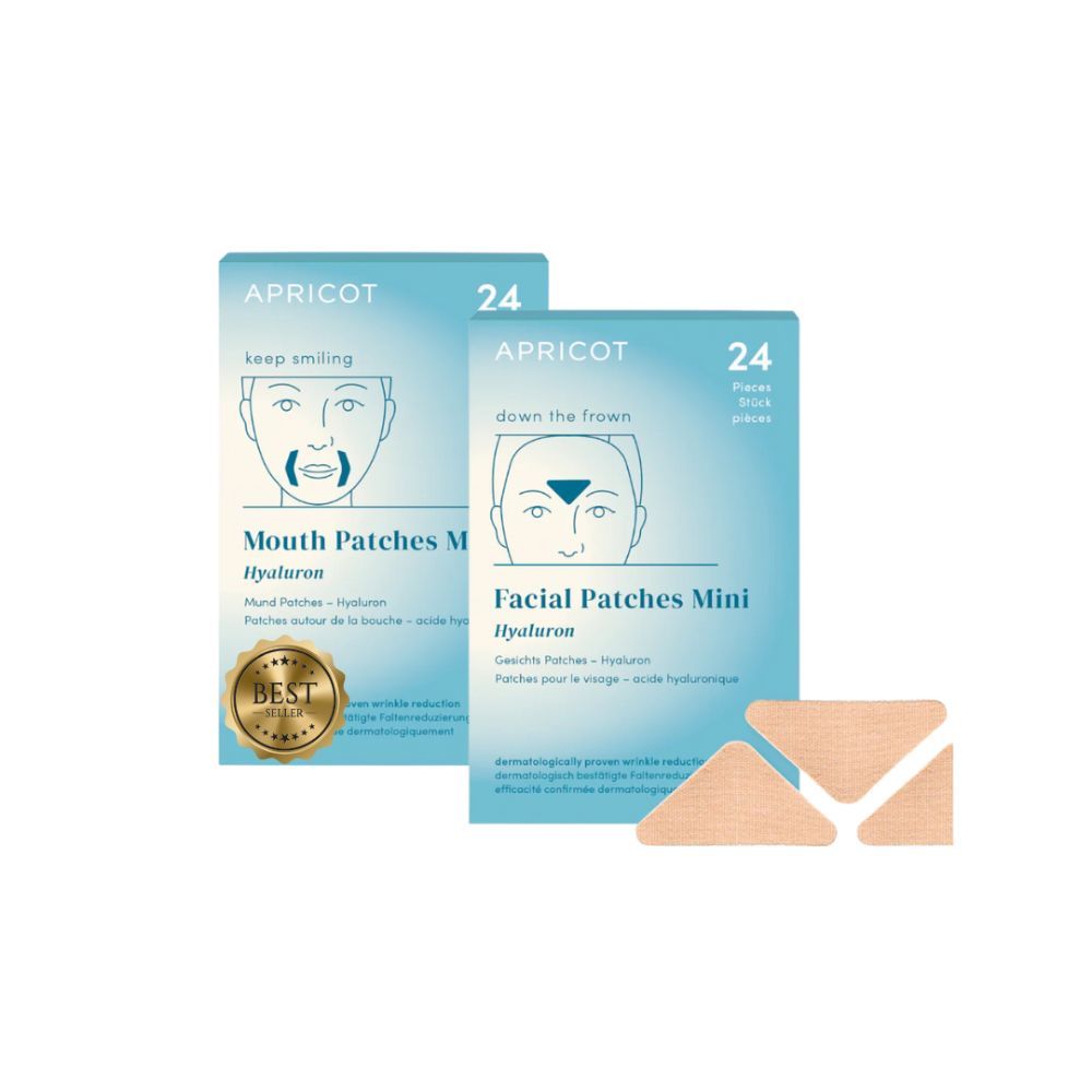 APRICOT Set Anti-Aging 2 pezzi – Mini Patch per Bocca e Viso 48 pz Pad