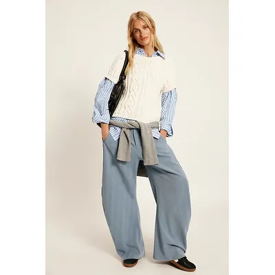Spotlight Trousers at Free People in Sky Combo, Size: US 2