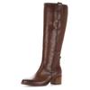 Stiefel GABOR, Damen, Gr. 39, Normalschaft, braun (cognac), Kalbsleder, used, elegant, Schuhe, Blockabsatz, Langschaftstiefel mit Best Fitting-Ausstattung