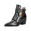 Stiefelette STEVE MADDEN "STEVE MADDEN Stiefelette Leder", Damen, Gr. 37, schwarz, Leder, casual, Schuhe