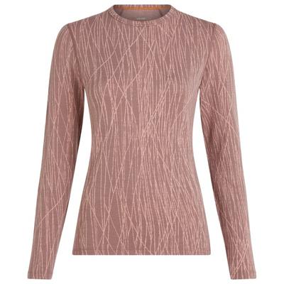 Icebreaker - Women's Merino 260 Tech Vertex L/S Crewe AOP - Merinounterwäsche Gr M braun Image