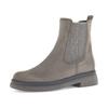 Chelseaboots GABOR, Damen, Gr. 39, grau (taupe), Veloursleder, unifarben, Schuhe, Blockabsatz, Businessschuh mit Best Fitting-Ausstattung, G-Weite