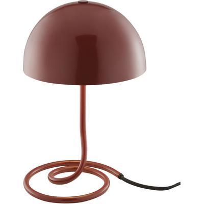 OTTO HOME Tischleuchte "Charlett", rot, Ø 20,00cm,, Lampen, Ø 20 cm, Metall, mit Spiralfuß Image