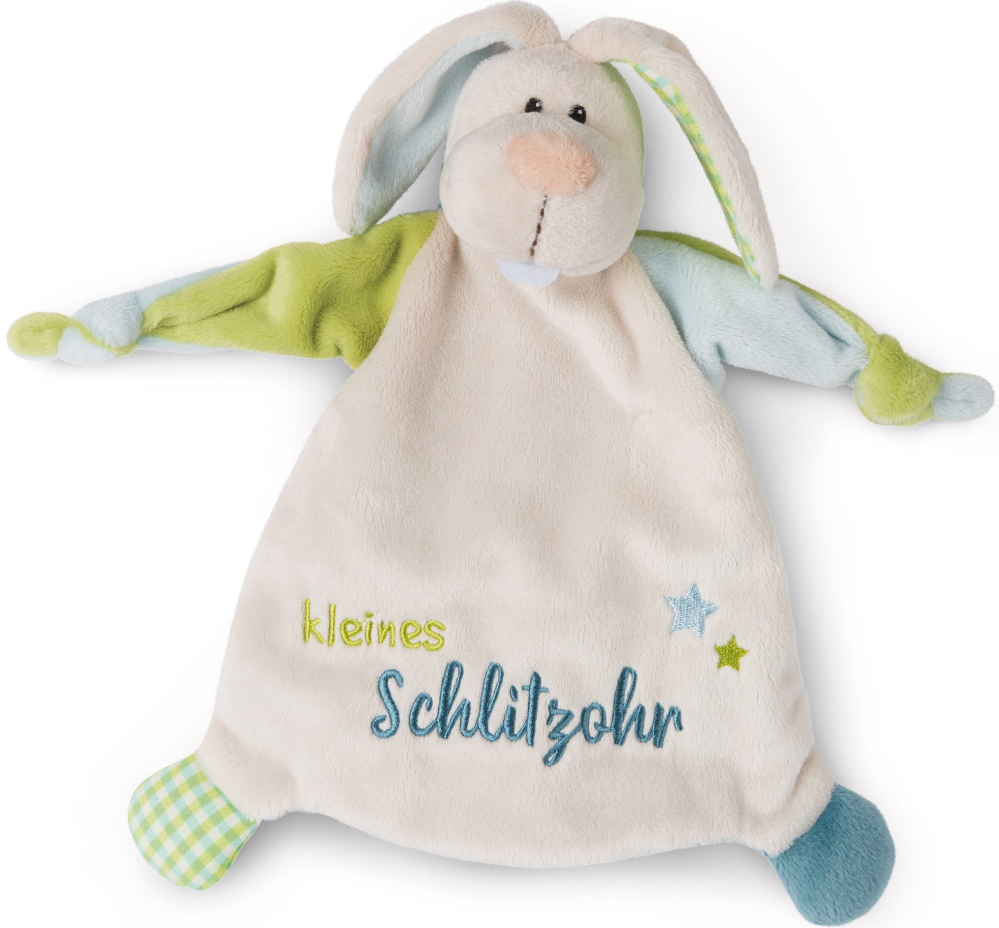 Schmusetuch NICI "My First NICI Kollektion, Hase, Kleines Schlitzohr", Baby, bunt, Polyester, Schnuffeltücher, mit aufgestickten Augen Image