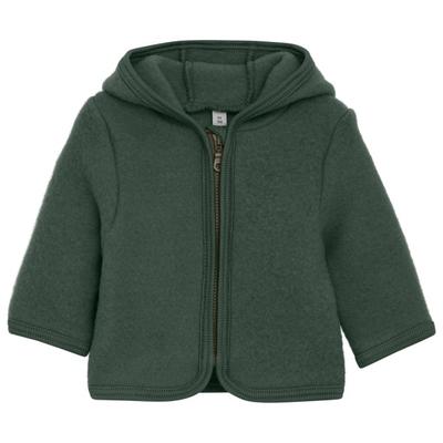 Huttelihut - Kid's Jacket Wool Fleece with Hood - Merinojacke Gr 74 grün Image