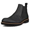 Chelseaboots ECCO "Jamestown", Herren, Gr. 43, schwarz, Nubukleder, klassisch, Schuhe, Schlupfboots, Stiefelette, Business-Boots mit Stretcheinsätze