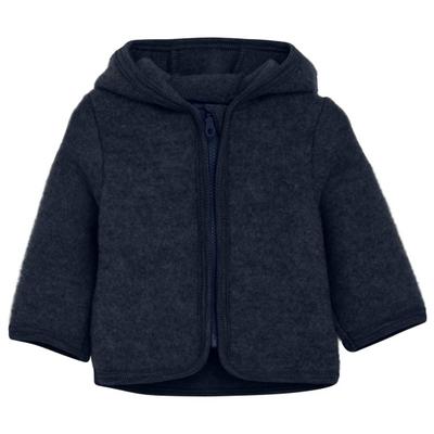 Huttelihut - Kid's Jacket Wool Fleece with Hood - Merinojacke Gr 110 blau Image