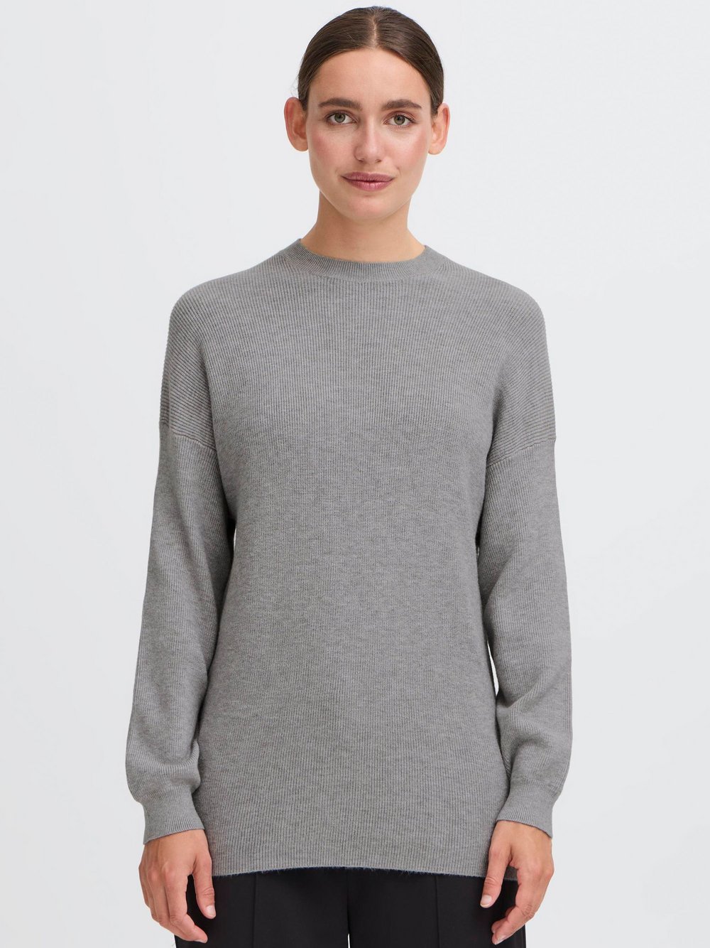 OXMO Strickpullover Damen grau, M Image